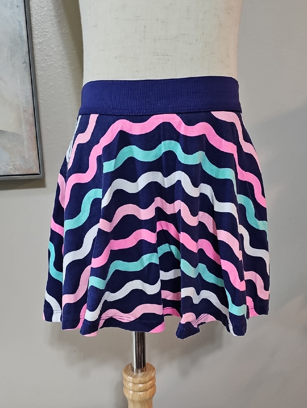 3 for $10 🌈 Jumping Beans Wavy Stripe Knit Skort | Girls Size 7